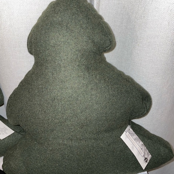 Two green Christmas tree pillows -target bullseye section - Picture 3 of 4